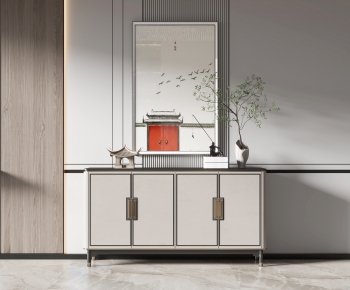 New Chinese Style Side Cabinet/Entrance Cabinet-ID:754621035