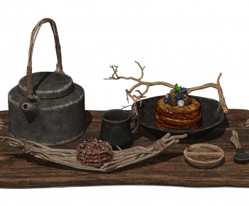 Wabi-sabi Style Tea Set-ID:368755102
