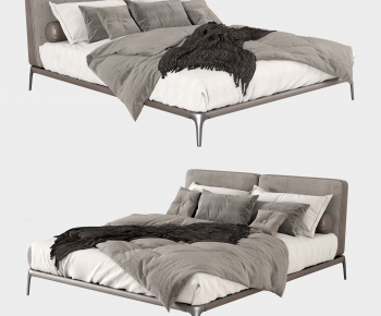 Modern Double Bed-ID:102351906