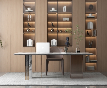 Modern Computer Desk And Chair-ID:942006115