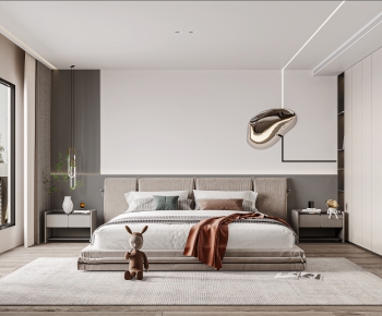 Modern Wabi-sabi Style Bedroom-ID:948967934