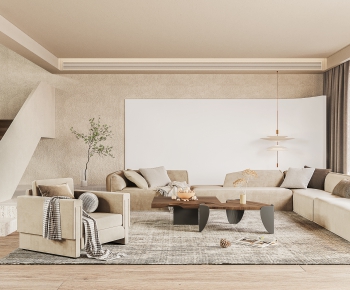 Wabi-sabi Style A Living Room-ID:959865093