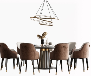Modern Dining Table And Chairs-ID:735929012