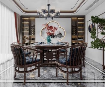 New Chinese Style Dining Room-ID:157927994