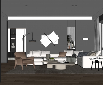 Modern A Living Room-ID:674287084