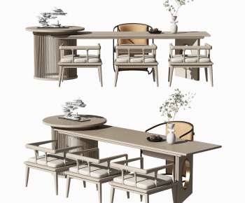 New Chinese Style Tea Tables And Chairs-ID:889112952