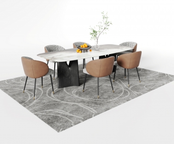 Modern Dining Table And Chairs-ID:691696889