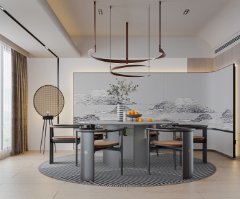 New Chinese Style Dining Room-ID:100898039