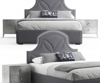 Modern Double Bed-ID:549881943