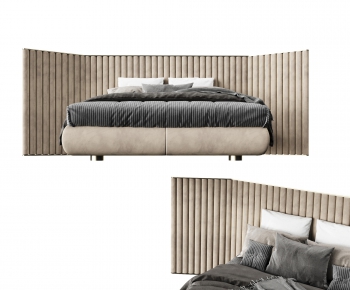 Modern Double Bed-ID:370692017