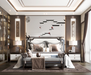 New Chinese Style Bedroom-ID:975565917