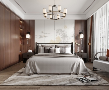 New Chinese Style Bedroom-ID:226870067