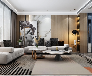 Modern A Living Room-ID:961384067