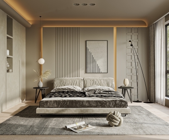 Wabi-sabi Style Bedroom-ID:622611057