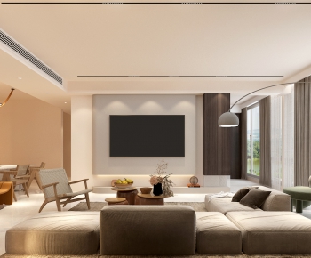 Wabi-sabi Style A Living Room-ID:768470826
