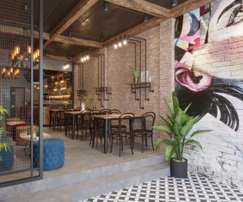 Modern Industrial Style Cafe-ID:463872911