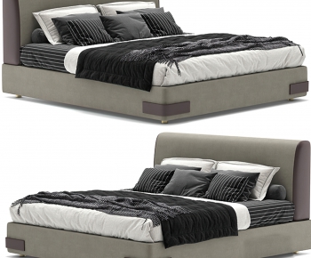 Modern Double Bed-ID:853274116