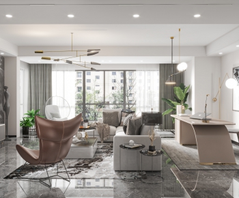 Modern A Living Room-ID:709398984