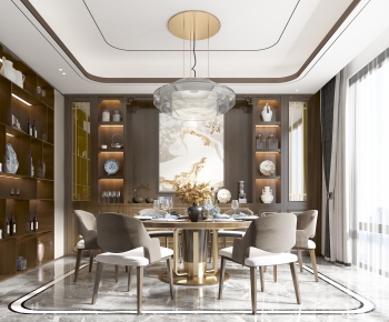 New Chinese Style Dining Room-ID:358436119