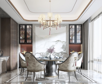 New Chinese Style Dining Room-ID:129407888