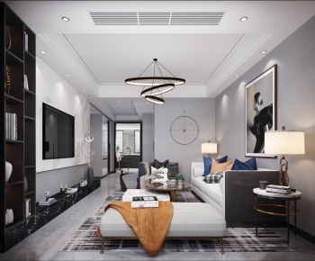 Modern A Living Room-ID:401546966