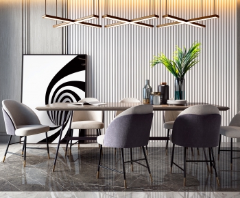 Modern Dining Table And Chairs-ID:341128115