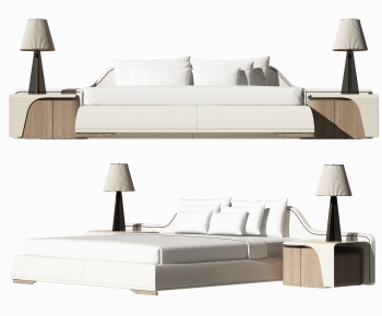 Modern Double Bed-ID:870796924