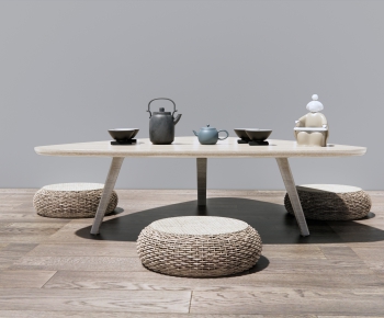Japanese Style Tea Tables And Chairs-ID:948434116