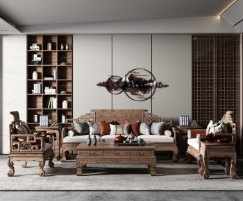 Chinese Style A Living Room-ID:792788033