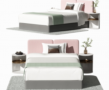 Modern Double Bed-ID:639966962