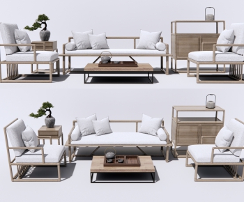 New Chinese Style Sofa Combination-ID:843461045