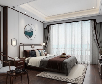 New Chinese Style Bedroom-ID:737535953