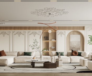 French Style A Living Room-ID:951559072