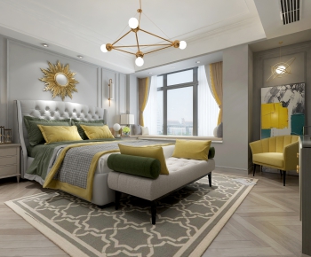 American Style Bedroom-ID:225975043