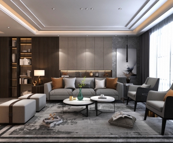 Modern A Living Room-ID:323204995