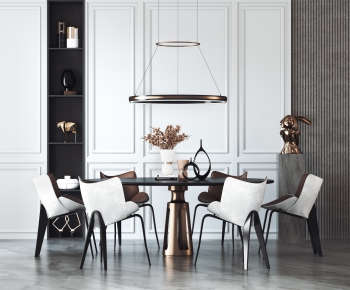 Modern Dining Table And Chairs-ID:710213902