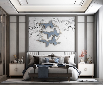 New Chinese Style Bedroom-ID:213752034