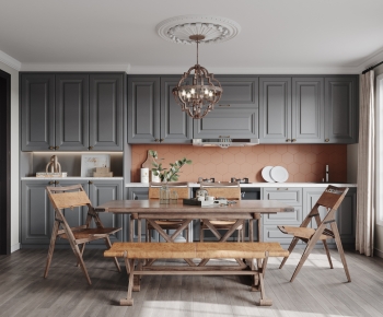 Nordic Style Dining Room-ID:886997949