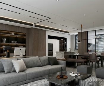 Modern A Living Room-ID:959650041