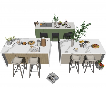 Modern Dining Table And Chairs-ID:488702063