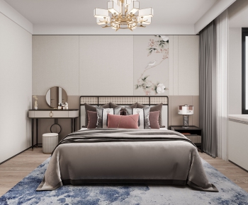 New Chinese Style Bedroom-ID:353327041