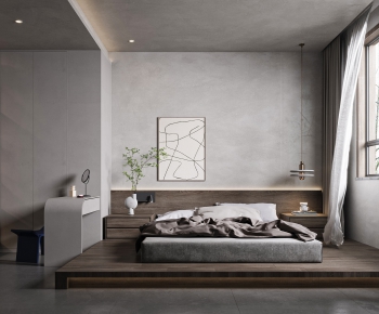 Wabi-sabi Style Bedroom-ID:782088992