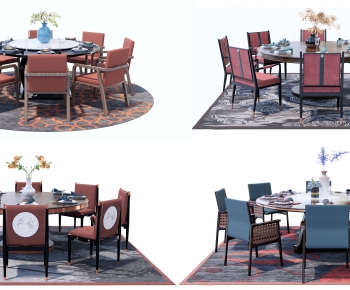 New Chinese Style Dining Table And Chairs-ID:118808039