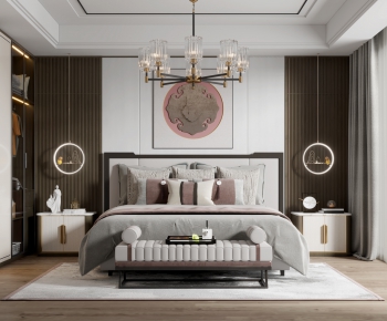New Chinese Style Bedroom-ID:594887024
