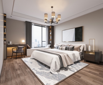 New Chinese Style Bedroom-ID:873862039