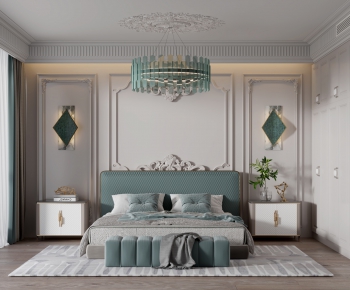French Style Bedroom-ID:592612981