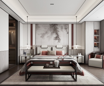 New Chinese Style Bedroom-ID:798481949