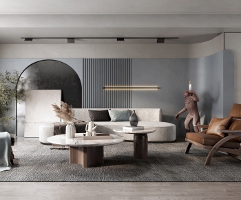 Modern A Living Room-ID:489811905