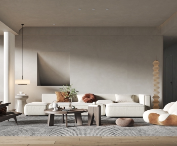 Wabi-sabi Style A Living Room-ID:550745013