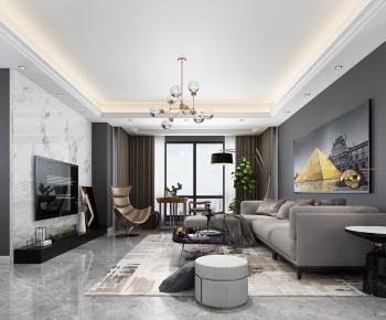 Modern A Living Room-ID:468180264